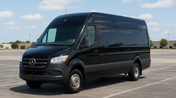 Exterior of Eldersburg Party Bus Company's 14 Passenger Sprinter Limousine in Eldersburg