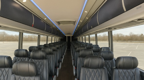 maryland 54 passenger charter bus interior