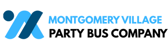 montgomery village party bus company logo